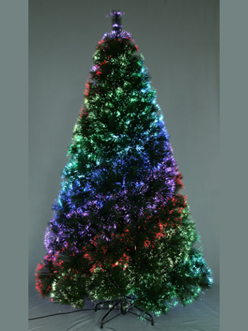 SYT76G002/7.5FT Led pre-lit Fiber optical Dancing Spruce Artificial Christmas Premium Tree